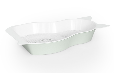 Zooexpress Туалет лоток с сеткой КОШКА малый Салатовый