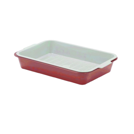 Zooexpress Туалет лоток с сеткой Адам низкие ножки Красный